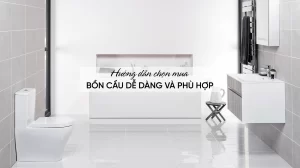 Hướng dẫn chọn mua bồn cầu dễ dàng và phù hợp