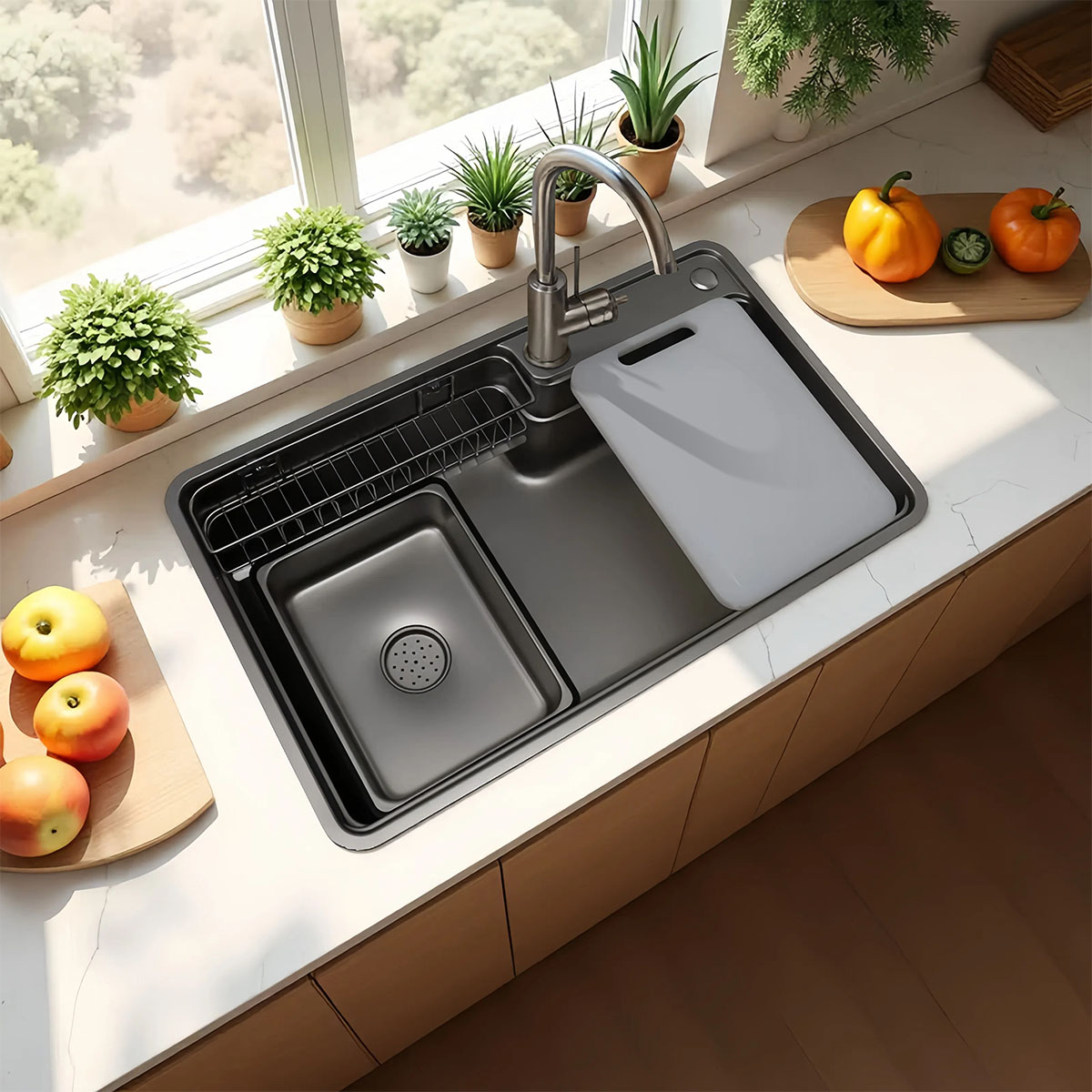 Chậu rửa bát 1 hố DeMuhler ML978048A - Image 3