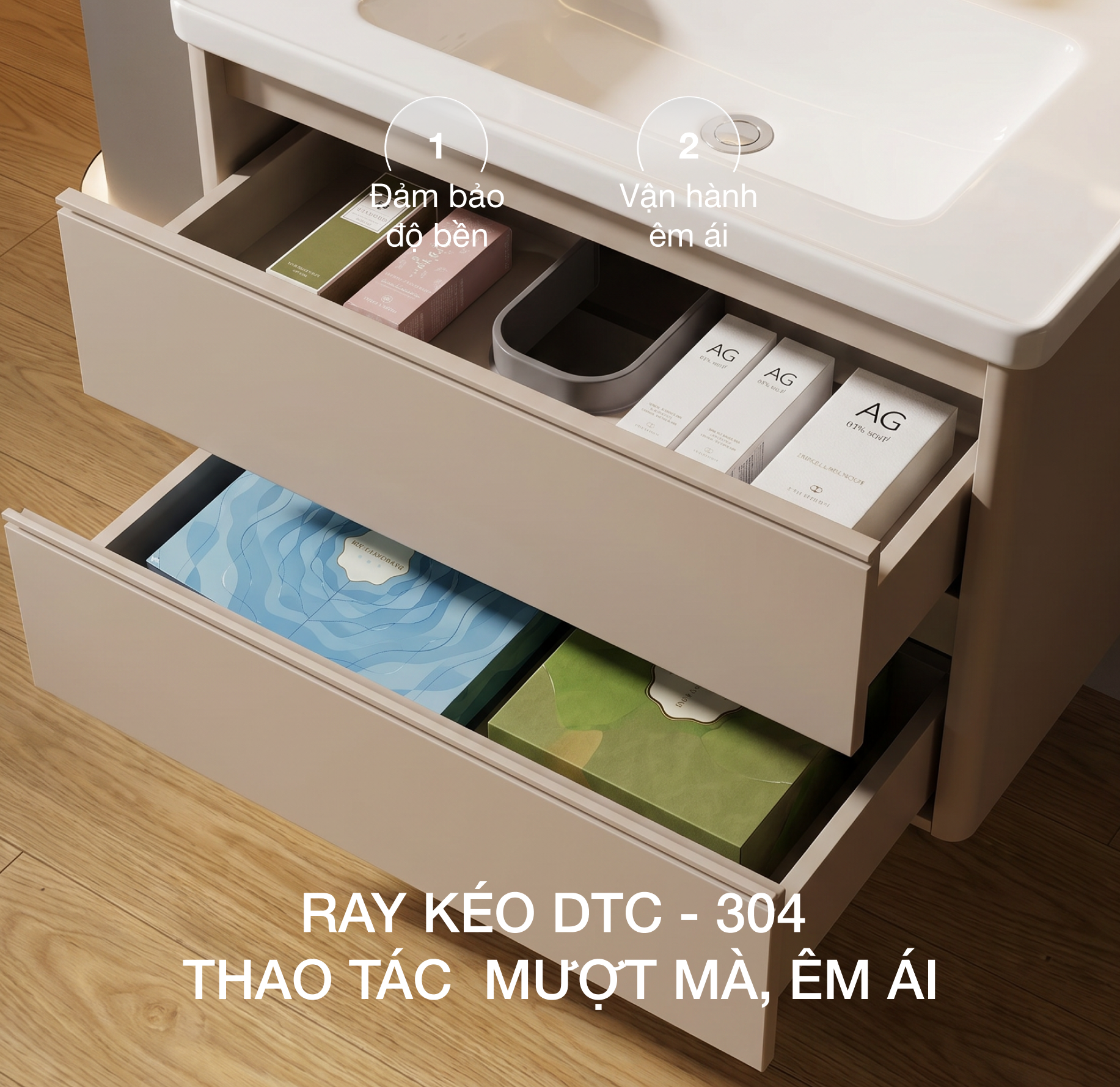 Bộ tủ Lavabo DeMuhler ML276330-100 - Image 3